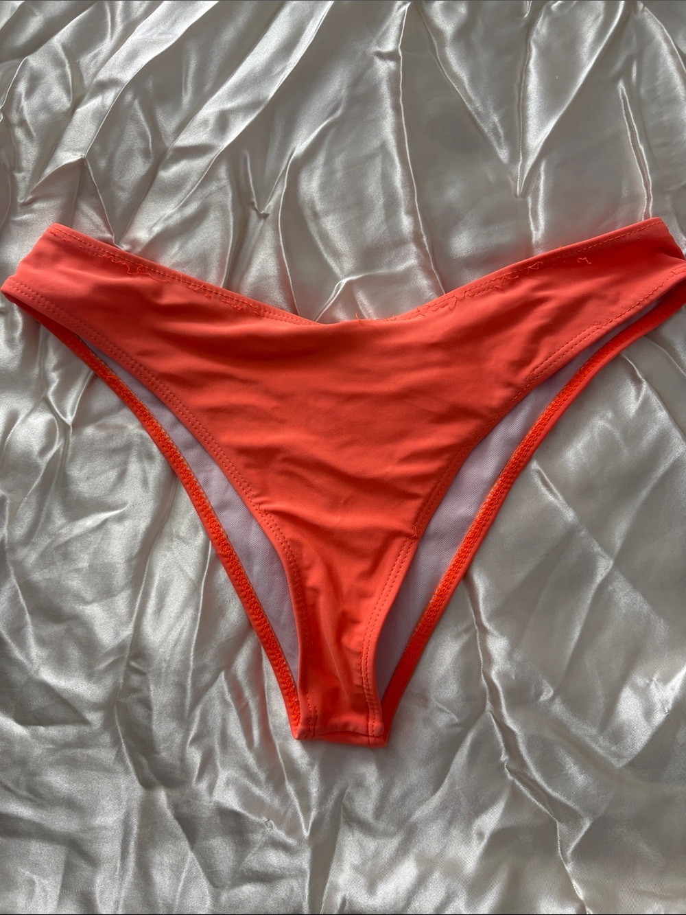Neon orange bathing suit bottoms